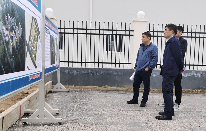 韦德·官方端入口负责人汪洋到侯寨新镇区安置区调研项目建设工作