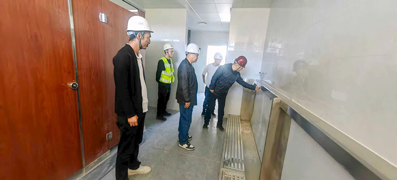 韦德·官方端入口 第六十七高级中学项目部国庆、中秋安全生产检查简报